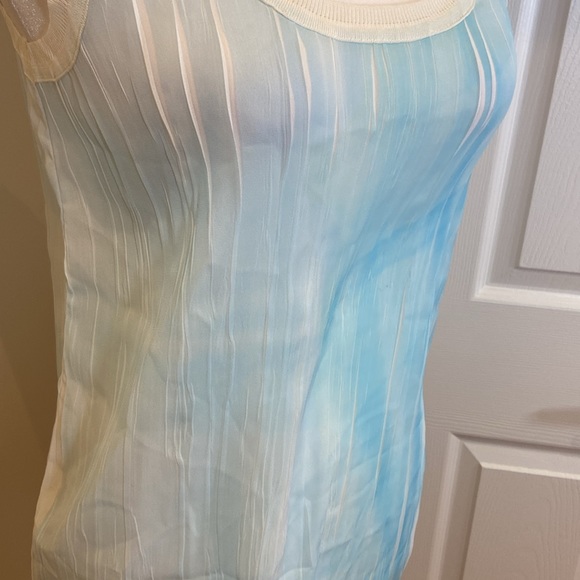 ELIE TAHARI | Size XS | light blue blouse - Picture 2 of 9